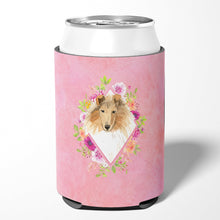 Load image into Gallery viewer, Collie Pink Flowers Can or Bottle Hugger CK4216CC