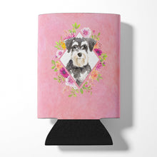 Load image into Gallery viewer, Schnauzer #2 Pink Flowers Can or Bottle Hugger CK4222CC