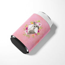 Load image into Gallery viewer, Italian Greyhound Pink Flowers Can or Bottle Hugger CK4230CC
