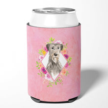 Load image into Gallery viewer, Irish Wolfhound Pink Flowers Can or Bottle Hugger CK4231CC