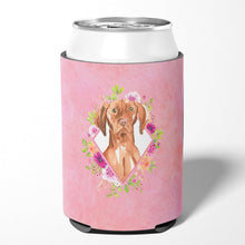 Load image into Gallery viewer, Vizsla Pink Flowers Can or Bottle Hugger CK4232CC