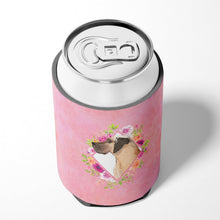 Load image into Gallery viewer, Fawn Great Dane Pink Flowers Can or Bottle Hugger CK4234CC