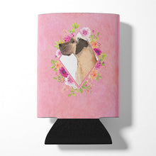 Load image into Gallery viewer, Fawn Great Dane Pink Flowers Can or Bottle Hugger CK4234CC