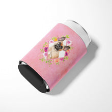 Load image into Gallery viewer, Fawn French Bulldog Pink Flowers Can or Bottle Hugger CK4238CC