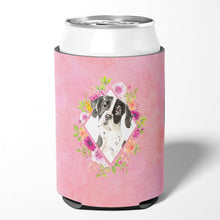 Load image into Gallery viewer, English Pointer Pink Flowers Can or Bottle Hugger CK4239CC