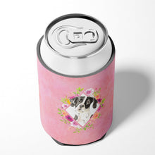Load image into Gallery viewer, English Pointer Pink Flowers Can or Bottle Hugger CK4239CC