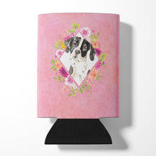 Load image into Gallery viewer, English Pointer Pink Flowers Can or Bottle Hugger CK4239CC