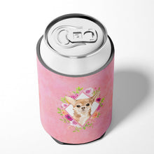 Load image into Gallery viewer, Chihuahua Pink Flowers Can or Bottle Hugger CK4245CC