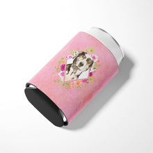 Load image into Gallery viewer, Catahoula Leopard Dog Pink Flowers Can or Bottle Hugger CK4249CC