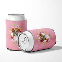 Load image into Gallery viewer, Boxer Pink Flowers Can or Bottle Hugger CK4255CC