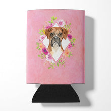 Load image into Gallery viewer, Boxer Pink Flowers Can or Bottle Hugger CK4255CC