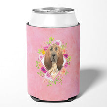 Load image into Gallery viewer, Bloodhound Pink Flowers Can or Bottle Hugger CK4259CC