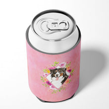 Load image into Gallery viewer, Bernese Mountain Dog Pink Flowers Can or Bottle Hugger CK4264CC