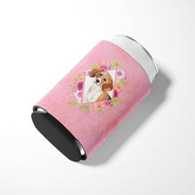 Load image into Gallery viewer, Beagle Pink Flowers Can or Bottle Hugger CK4265CC