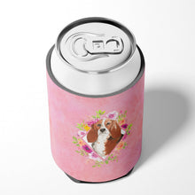 Load image into Gallery viewer, Basset Hound Pink Flowers Can or Bottle Hugger CK4266CC