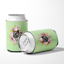 Load image into Gallery viewer, Akita Green Flowers Can or Bottle Hugger CK4273CC
