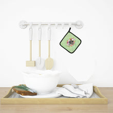 Load image into Gallery viewer, Akita Green Flowers Pot Holders - Set of 2 - Heat-Resistant Kitchen Essentials CK4273PTHD