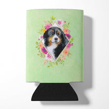 Load image into Gallery viewer, Bernese Mountain Dog Green Flowers Can or Bottle Hugger CK4278CC