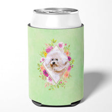 Load image into Gallery viewer, Bichon Fris? #1 Green Flowers Can or Bottle Hugger CK4279CC