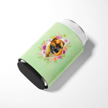 Load image into Gallery viewer, Borboel Mastiff Green Flowers Can or Bottle Hugger CK4281CC
