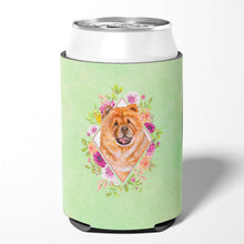 Load image into Gallery viewer, Chow Chow #1 Green Flowers Can or Bottle Hugger CK4291CC