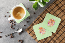 Load image into Gallery viewer, Chow Chow #1 Green Flowers Coasters - Set of 4 Lightweight Foam, Absorbent Drink Coasters  CK4291FC