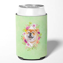 Load image into Gallery viewer, Chow Chow #2 Green Flowers Can or Bottle Hugger CK4292CC
