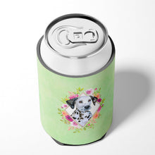 Load image into Gallery viewer, Dalmatian Puppy Green Flowers Can or Bottle Hugger CK4296CC