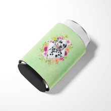 Load image into Gallery viewer, Dalmatian Green Flowers Can or Bottle Hugger CK4297CC