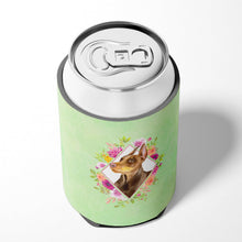 Load image into Gallery viewer, Doberman Pinscher Green Flowers Can or Bottle Hugger CK4298CC