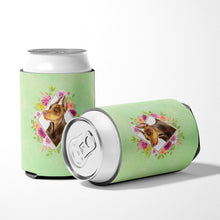 Load image into Gallery viewer, Doberman Pinscher Green Flowers Can or Bottle Hugger CK4298CC