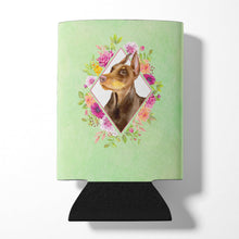 Load image into Gallery viewer, Doberman Pinscher Green Flowers Can or Bottle Hugger CK4298CC