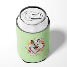 Load image into Gallery viewer, Eastern German Shepherd Green Flowers Can or Bottle Hugger CK4299CC