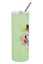 Load image into Gallery viewer, Eastern German Shepherd Green Flowers Double Walled Stainless Steel 20 oz Skinny Tumbler CK4299TBL20