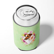 Load image into Gallery viewer, Jack Russell Terrier Green Flowers Can or Bottle Hugger CK4301CC