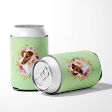 Load image into Gallery viewer, Jack Russell Terrier Green Flowers Can or Bottle Hugger CK4301CC