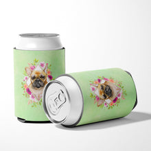 Load image into Gallery viewer, Fawn French Bulldog Green Flowers Can or Bottle Hugger CK4304CC