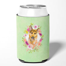 Load image into Gallery viewer, German Shepherd #2 Green Flowers Can or Bottle Hugger CK4307CC