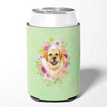 Load image into Gallery viewer, Golden Retriever Green Flowers Can or Bottle Hugger CK4309CC