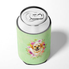Load image into Gallery viewer, Golden Retriever Green Flowers Can or Bottle Hugger CK4309CC