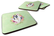 Load image into Gallery viewer, Great Dane Green Flowers Coasters - Set of 4 Lightweight Foam, Absorbent Drink Coasters  CK4310FC
