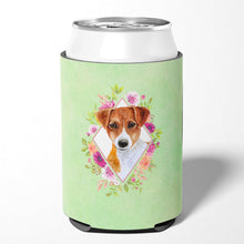 Load image into Gallery viewer, Jack Russell Terrier #2 Green Flowers Can or Bottle Hugger CK4316CC