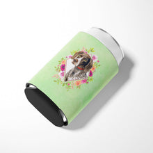Load image into Gallery viewer, German Shorthaired Pointer Green Flowers Can or Bottle Hugger CK4317CC