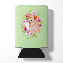 Load image into Gallery viewer, Yellow Labrador Retriever Green Flowers Can or Bottle Hugger CK4318CC