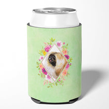 Load image into Gallery viewer, Pekingese Green Flowers Can or Bottle Hugger CK4326CC