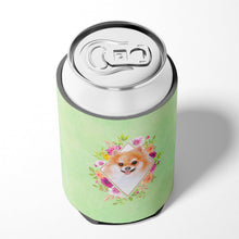 Load image into Gallery viewer, Pomeranian #1 Green Flowers Can or Bottle Hugger CK4329CC