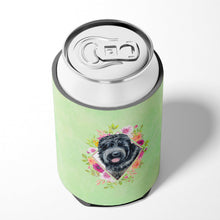 Load image into Gallery viewer, Russian Black Terrier Green Flowers Can or Bottle Hugger CK4336CC