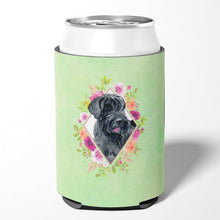 Load image into Gallery viewer, Giant Schnauzer Green Flowers Can or Bottle Hugger CK4338CC