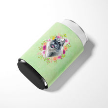 Load image into Gallery viewer, Schnauzer Green Flowers Can or Bottle Hugger CK4339CC