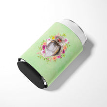 Load image into Gallery viewer, Shih Tzu Green Flowers Can or Bottle Hugger CK4344CC